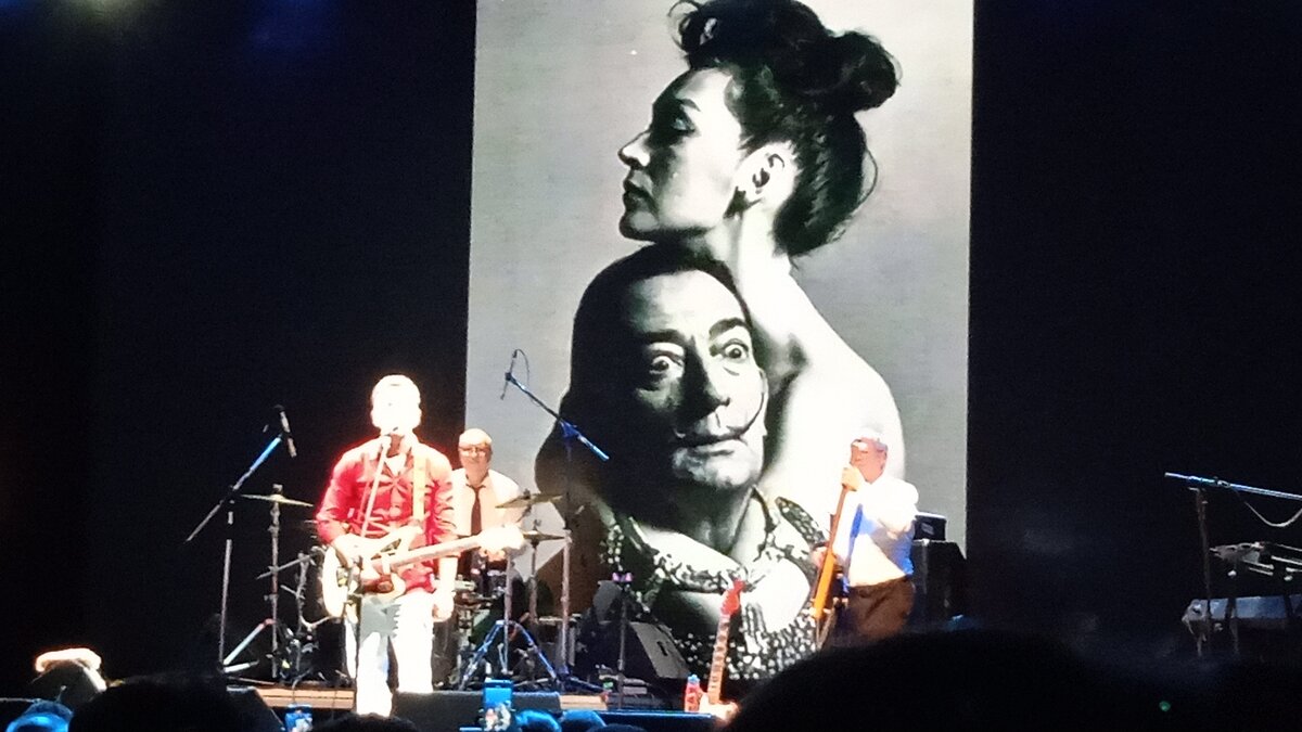 Инсталляция на фоне музыкантов была безупречна