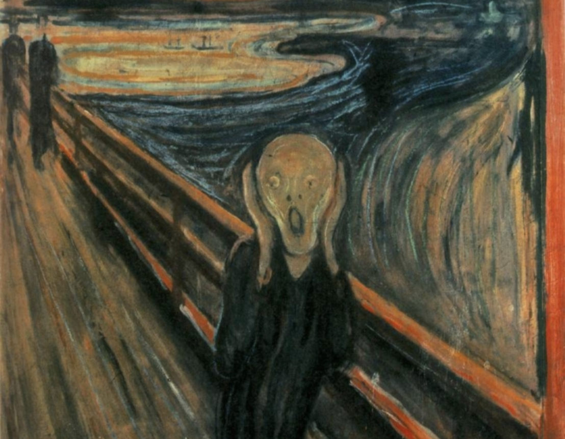 Фрагмент картины Эдварда Мунка «Крик»