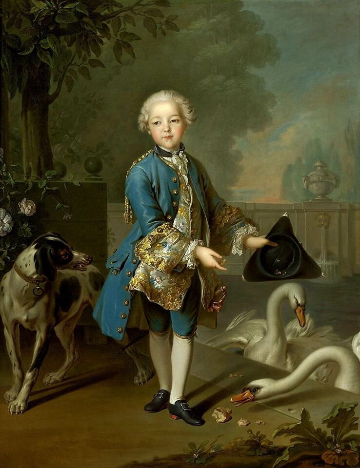 Луи Токке. Луи Жозеф Филипп, герцог Монпасье, герцог Орлеанский. 1750-е