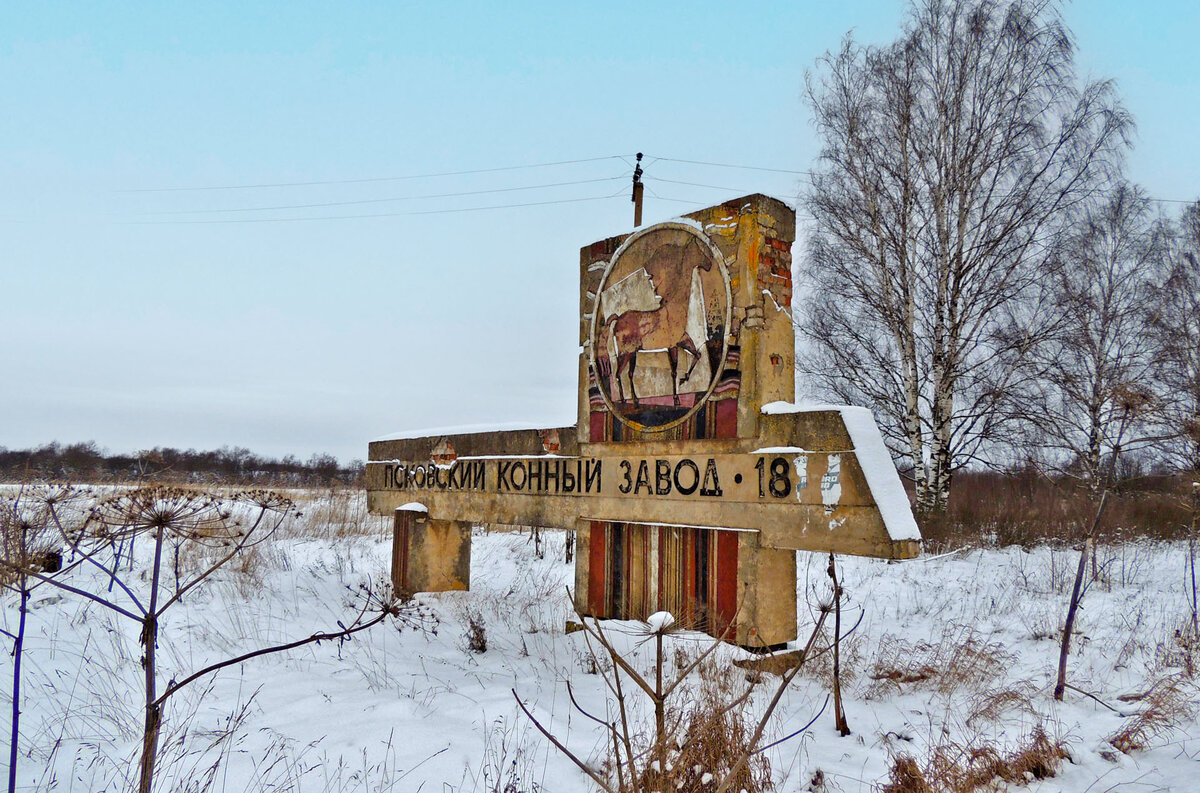 Днём проходили по Псковской области, подъезжаем к вывеске «Псковский конный завод». Останавливаюсь – давай заедем?
– а почему бы и нет.
Много лет ездили по трассе Порхов – Великие Луки и каждый раз для нас находились какие то «отмазки» что бы проехать мимо, то ехали ночью, то некогда. А от дороги надо проехать всего один километр. На самом же деле это бывшая усадьба Строгановых.
По приезду домой начал искать информацию по этой усадьбе, и она оказалась богатой с очень печальным концом. Запасайтесь терпением, т.к. букв будет очень и очень много. Поехали…