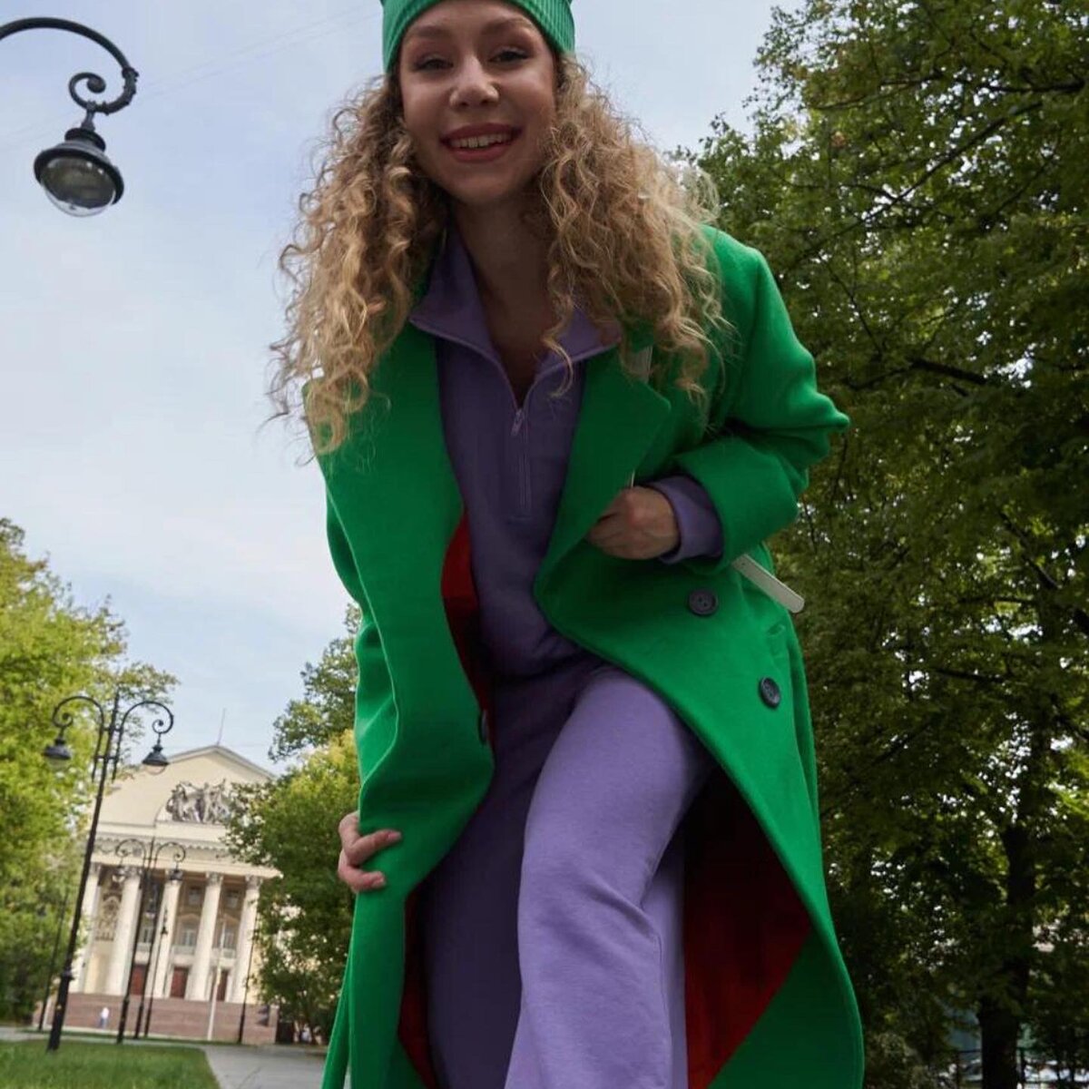 Пальто сшито по выкройке из журнала ВСЕ ЛЕКАЛА 1/2022