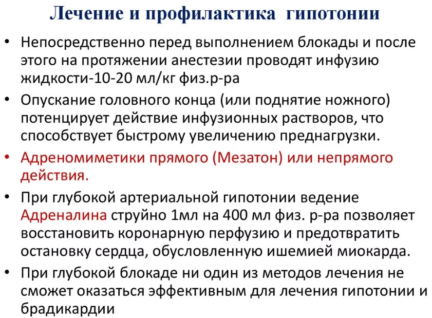 Профилактика и лечение гипотонии