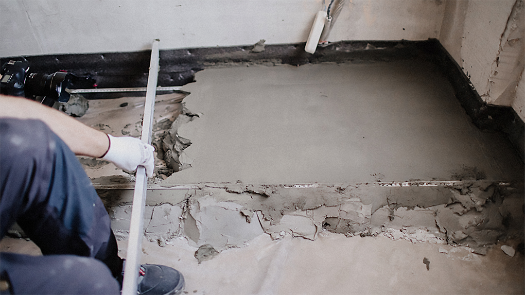 Легкая стяжка вытягивается до идеальной геометрии с перепадом до 2 мм на погонный метр