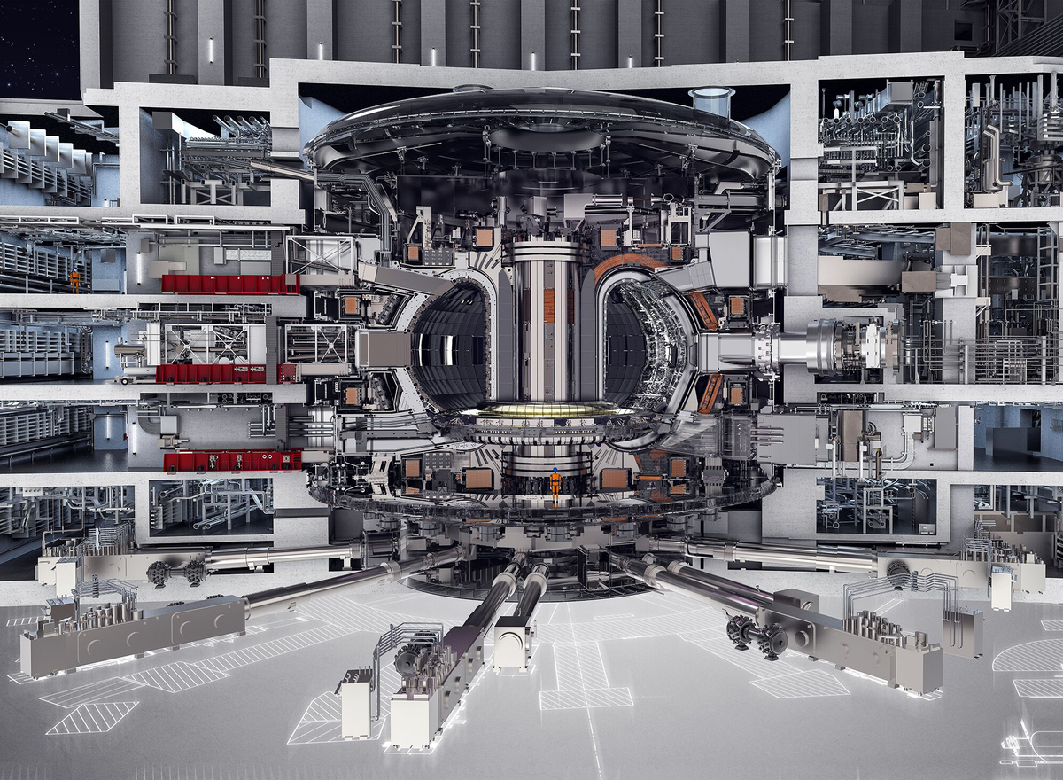 Строящийся фо Франции токамак ITER.