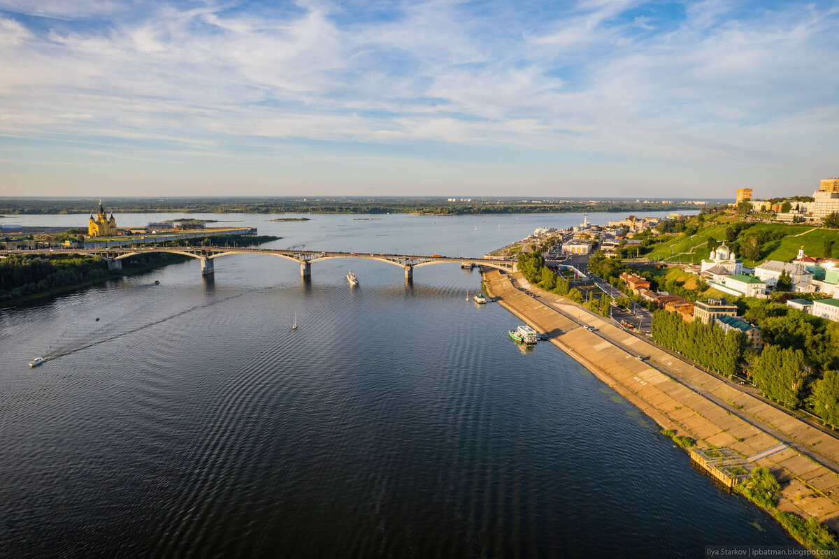 Виды нижнего новгорода с реки