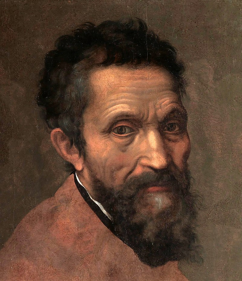 Микеланджело на портрете Даниэле да Вольтерра 