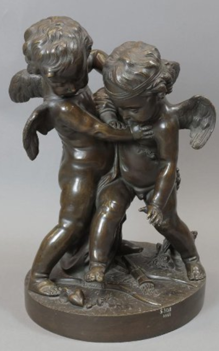 Амуры, борющиеся за сердце, бронза, ГИМ, фото из интернета