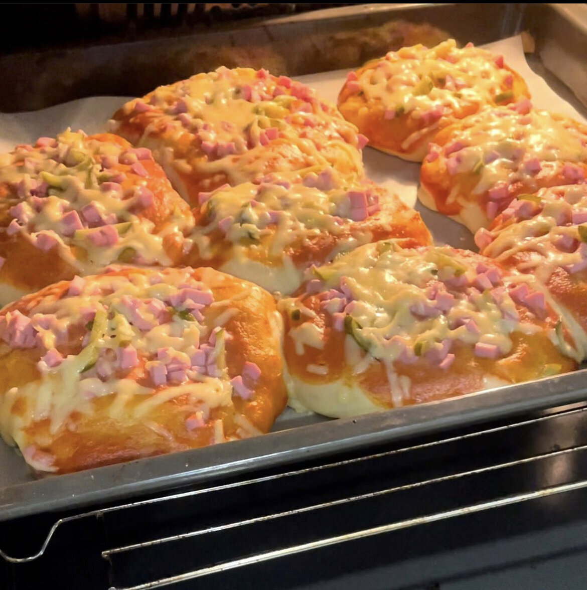 Вариант приготовления порционной пиццы