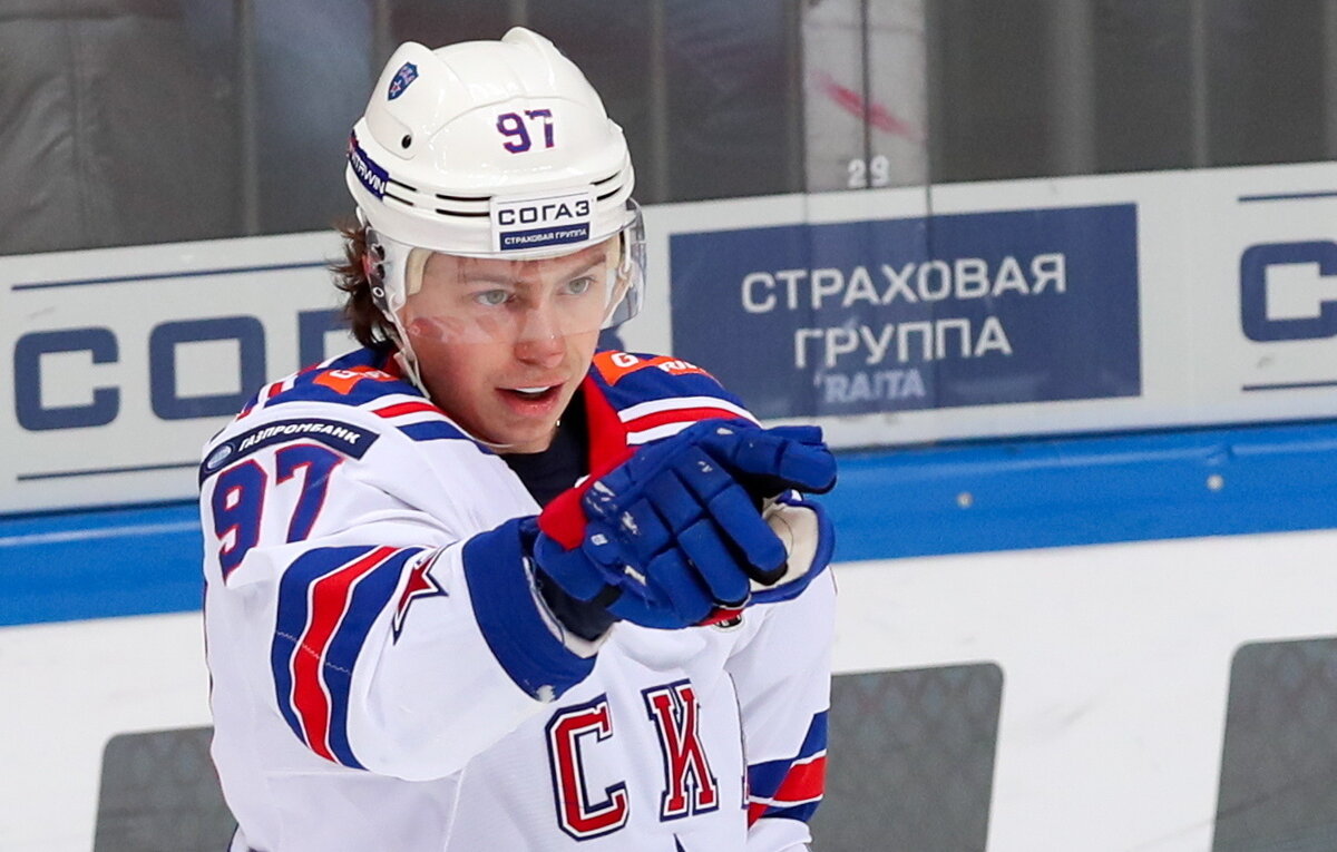    Нападающий СКА Никита Гусев  Сергей Савостьянов/ТАСС