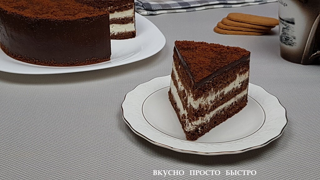 Торт Шоколадная фантазия — рецепт на канале Вкусно Просто Быстро