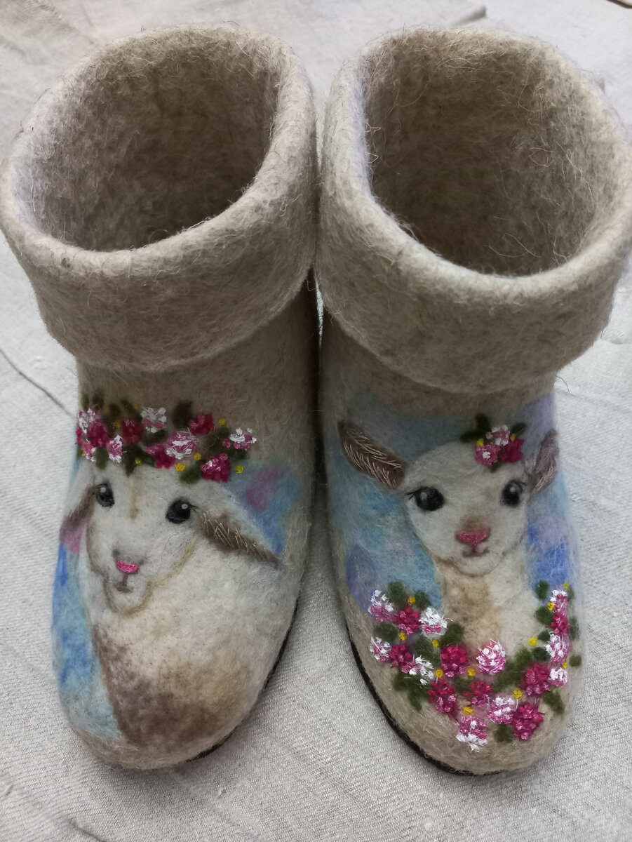 Мои валяные чуни. Автор Надежда Соловьева