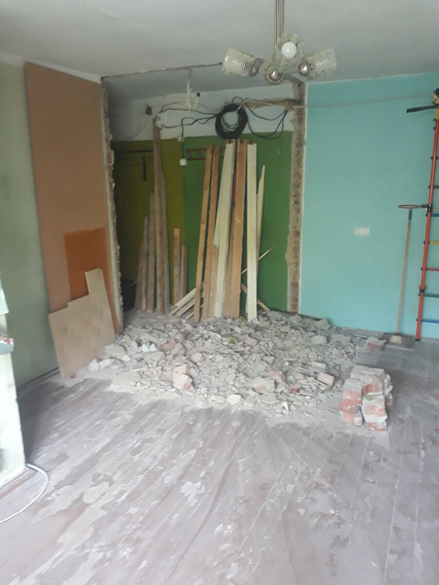 Демонтаж перегородки