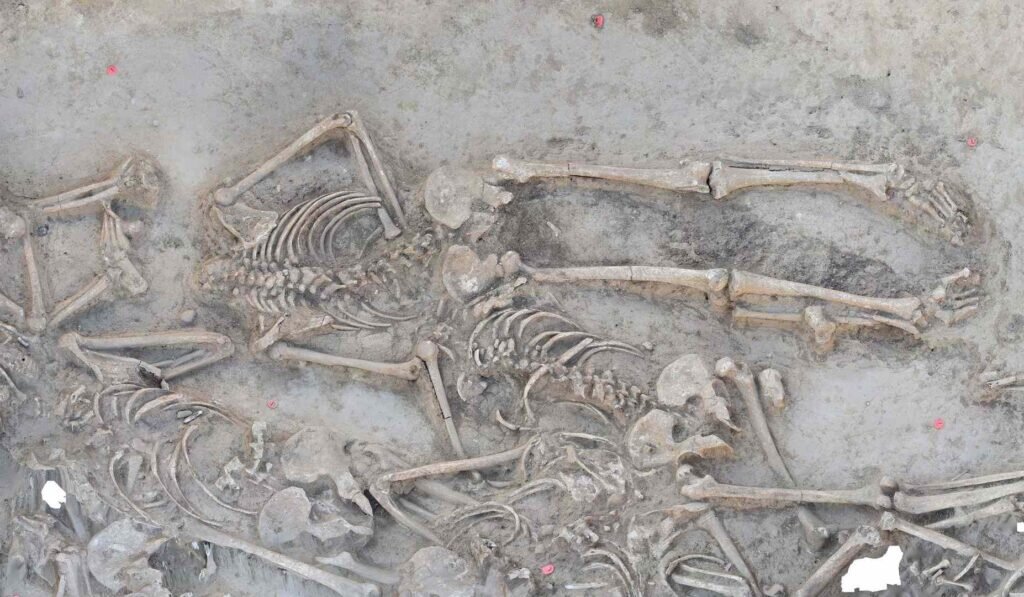    Останки 38 человек были свалены в общую яму / ©Dr. Till Kühl, Institute for Pre- and Protohistoric Archaeology/Kiel University