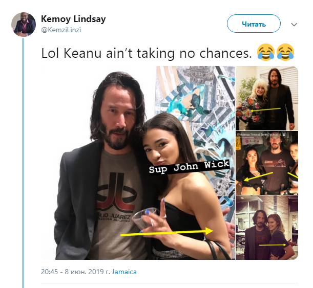 Киану Ривз, возможно, был так  воспитан.