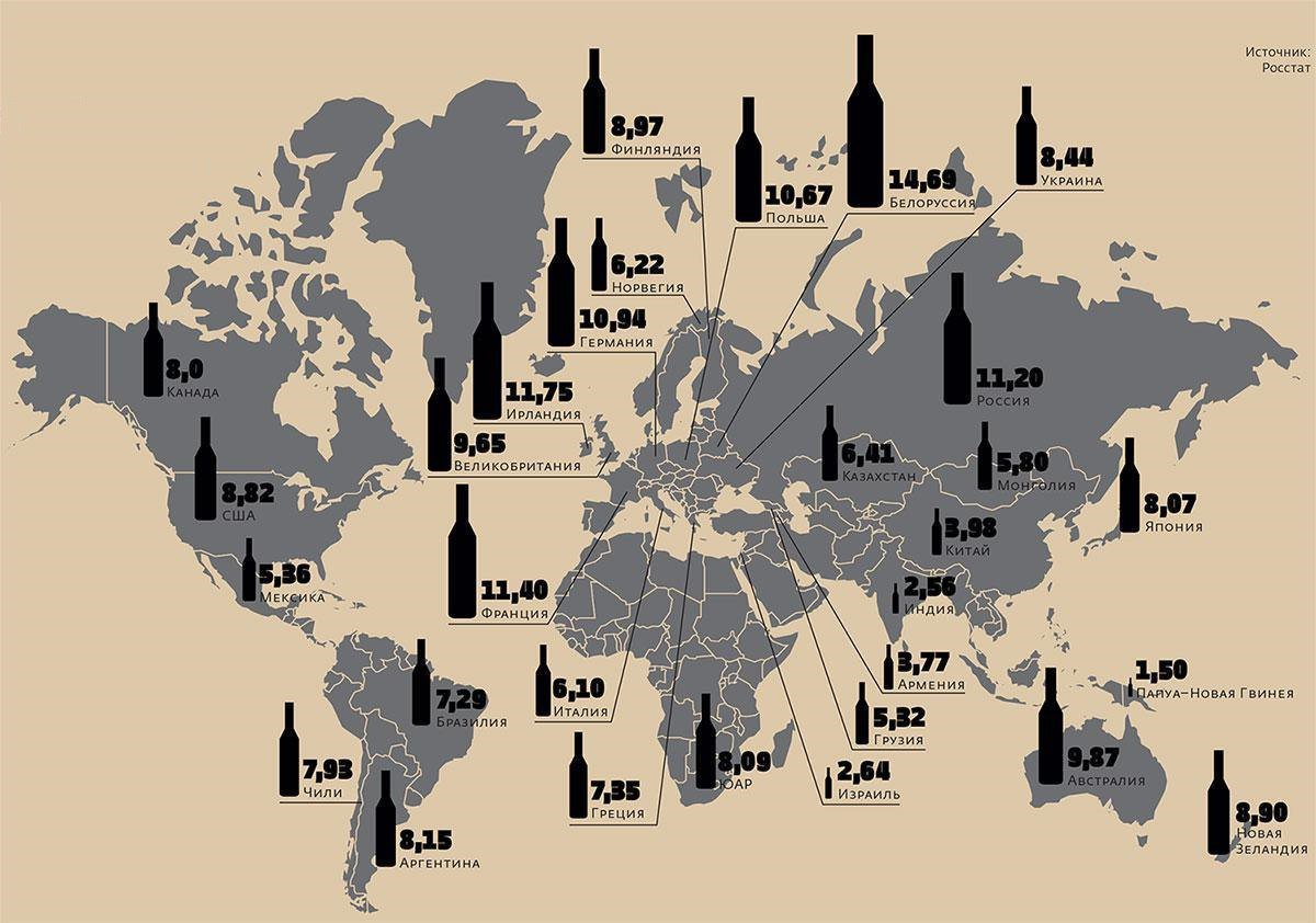 Карта алкоголизма. Статистика алкоголизма в мире. Распространенность алкоголизма в мире.