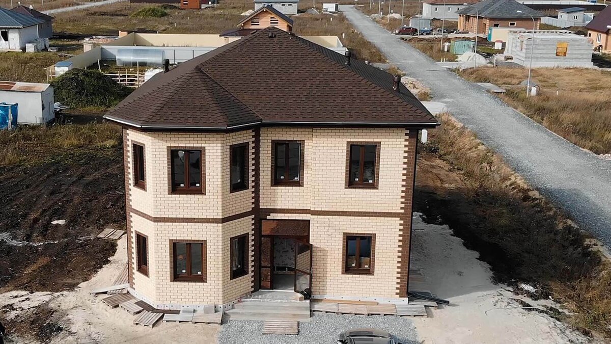 Коттедж "Тюменка" с высоты птичьего полета