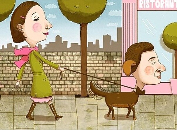 Мужик - цепной пёс.
Его цепь это женщина ,  женщина сложная ,она его кидала много раз ,он видел её с другими сам её к ним отвозил. Он всё терпит от неё , он её боготворит ,но она его цепь и хозяйка. У такого пса кроме как служить, лаять ,кусать ,охранять других функций нет. Нет своего ,что хозяйка скажет ,так и будет. Он думает что любит ,что это именно любовь.  А он просто пёс , при чем глупый пес. Я видел такие глаза ,это глаза собаки ,шавки. Которая готова на всё лишь бы цепь была на шее. Как правило это одинокий человек , из сложной семьи ,всё его друзья это её круг. Он им нравится ,он им удобен ,хозяйка скажет сделать ,он пойдёт и будет служить всем её друзьям .  Он бегал за ней как собака несколько лет и вот она с ним.... Хахахахах это он так думает. В лучшем раскладе будет ещё цепь ,дети , потом хата ипотечная ещё цепь ,а потом пёс начнёт выть и ломаться. И начнёт кусать хозяйку. Будет больно её кусать ,поймёт кто он ,но уже поздно ,и он как послушный пёс будет тащить свою ношу .... Дети ,хата...хозяйка ...кто-то скажет вот это и есть мужик....херасдва это пёс. 
Хозяка - цепь проведя время и поняв что пёс больше не нужен ,или хочется нового ,пёс же не обладает СВОИМ его мир скучен и шаблонен ,работа ,дом в перерывах попойка  , она пойдёт искать новых ощущений. А пёс будет сидеть и ждать в надежде что хозяйка вернётся.  Может и вернётся ,только ты то всё ровно будешь грызть кость ,а мясо досталось мне. Я мясо ем , я не пёс , да было в моей жизни ,что был похож на него.  Это пьяный Мастер исполнял номера.. Я свободный человек , люблю свободу действий мыслей ,свободу эмоций, люблю много чего...и это чисто моё. Хозяйка и цепь мне не нужна.                                            Вот примерный портрет Пса .
Цепь - Женщина....сама сломает пса или он её по кусает.  Кто то кого-то съест. 
Ну а кто же я....явно не цепной пёс. Меня не смогли загнать в будку , в шаблон ,в рабство , я не стал ишаком на котором можно ездить и которого можно бить. Кость мне не  нужна , я хочу мяса . Да женщине в чем-то надо служить, надо ей помогать ,оберегать ,надо быть стеной....но не псом. Надо обладать СВОИМ миром .  а бегать за хозяйкой....это удел собак. Ты же мужчина ,цени себя.  


Так что мужчины. ..Думайте кто вы. Женщины прекрасны ,а кто вы в её жизни ???? Пёс или волк.....или баран .....простите за сравнение с животным миром. 
