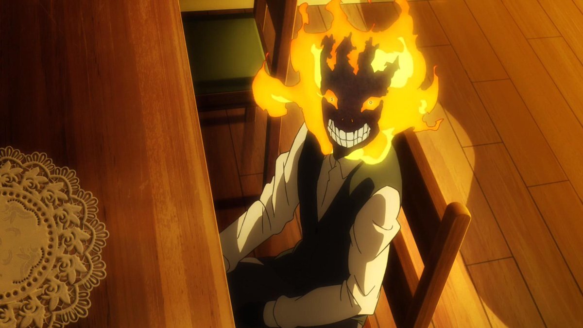 В Токио разворачивается череда трагедий. Люди возгораются без причины, превращаясь в живой столб огня. Они получили название «инферналы». Первые появления этих существ внесли хаос и страх в жизнь города, но стоило только привыкнуть к ним, те начали эволюционировать. Они научились управлять силой огня, оставляя человеческое обличье. Среди таких людей оказался парень по имени Синра Кусакабэ. Он способен воспламенить по желанию собственные ноги, за что обрел кличку «Дьявольские Ступни».Вскоре главный герой оказывается в рядах специальной пожарной бригады №8. Она особенная тем, что в ней состоят инферналы, которые умеют управлять огнём, и этой способностью они гасят пламя инферналов. Касакабэ вместе с товарищами предстоит разгадать загадку появления таких как они. Это не просто работа, а настоящее призвание, тем более что Синрэ важно выяснить правду, ведь более десяти лет назад в пожаре погибла его семья.