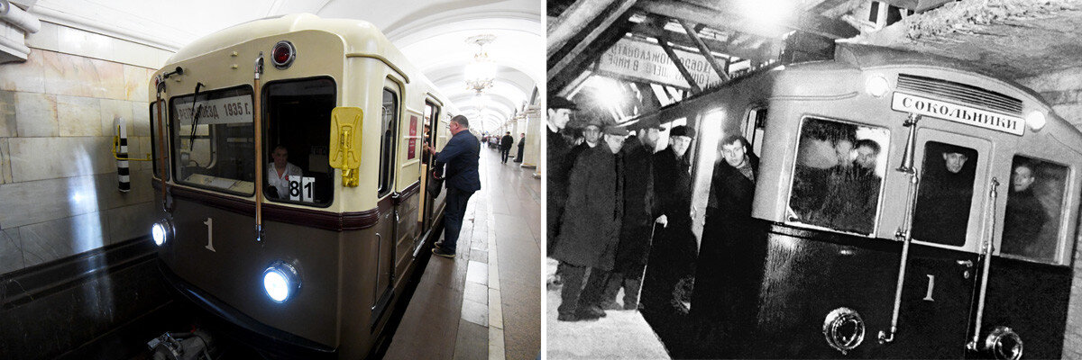 Первые фото московского метро Ретропоезда, на которых можно прокатиться (ФОТО) Узнай Россию Дзен