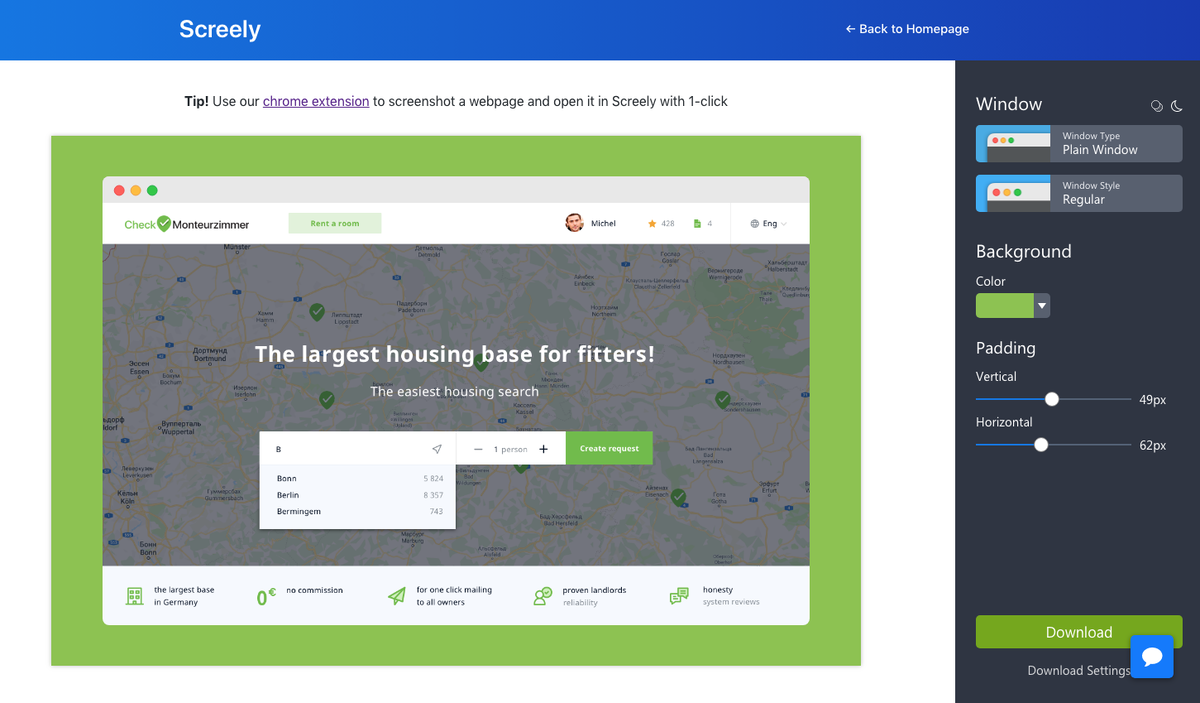 Макет прототипа, вставленный в мокап.