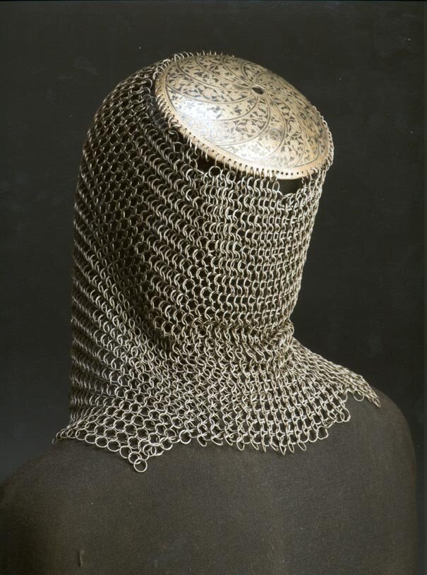 Шлем-мисюрка. XVI в. Экспонируется на экспозиции "Государев двор" музея-заповедника "Александровская слобода".