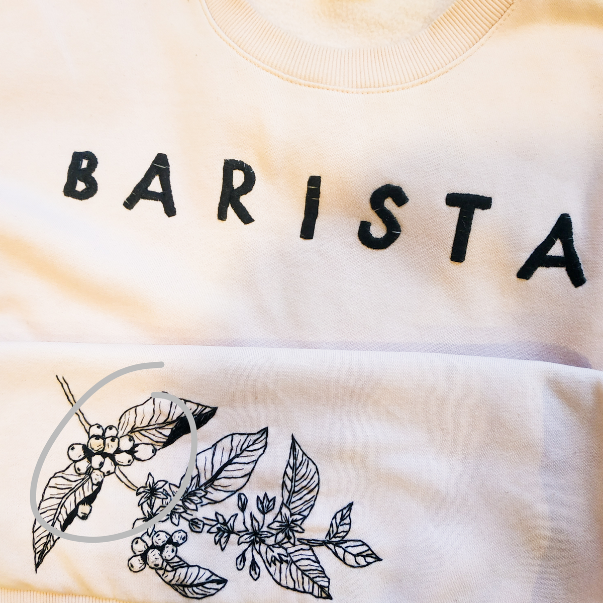 там, где выделено серым цветом было пятно