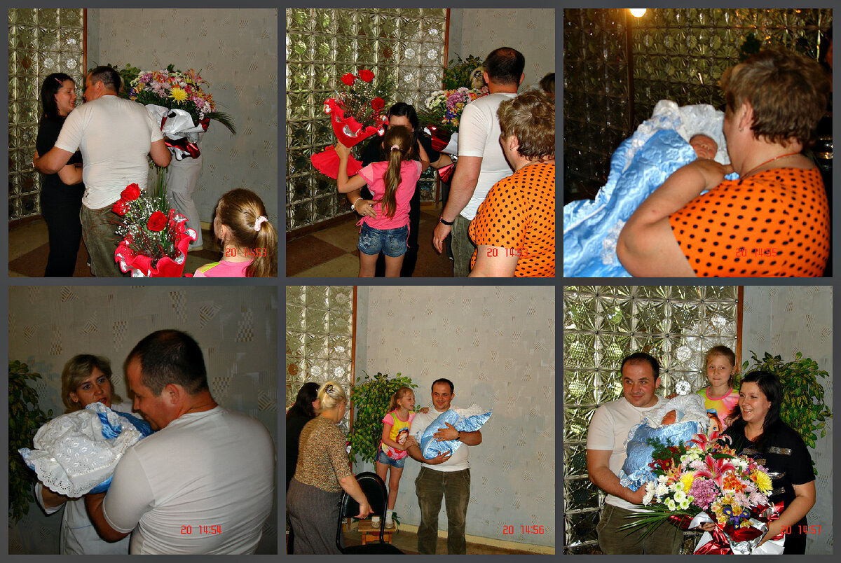 Первая встреча семьи с Матвеем