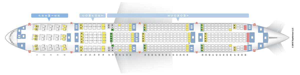 Расположение кресел в боинге 777 300er аэрофлота