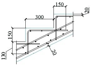 Рис. 2. Базовое армирование лестничного марша. (Источник - "Яндекс-картинки")