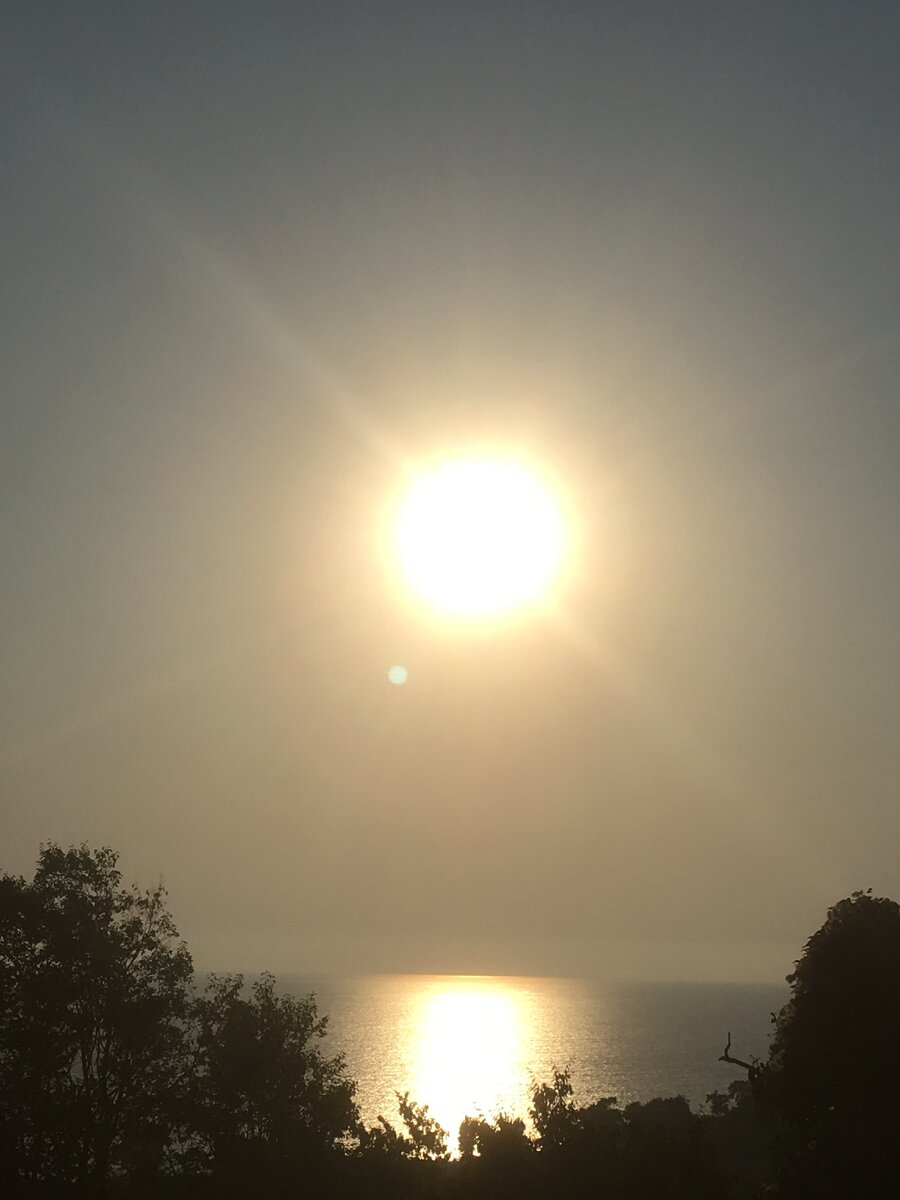 Автор: Екатерина Младковская. Вид на море п дороге в Верхнюю Криницу.