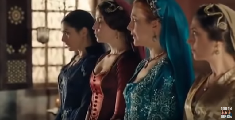 кадр из сериала "Великолепный век"  