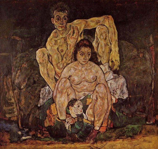 Эгон Шиле, "Семья", 1918 г.