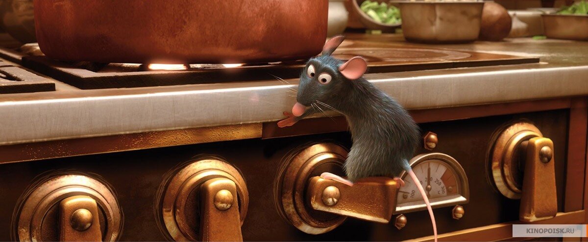 Реми на кухне ресторана