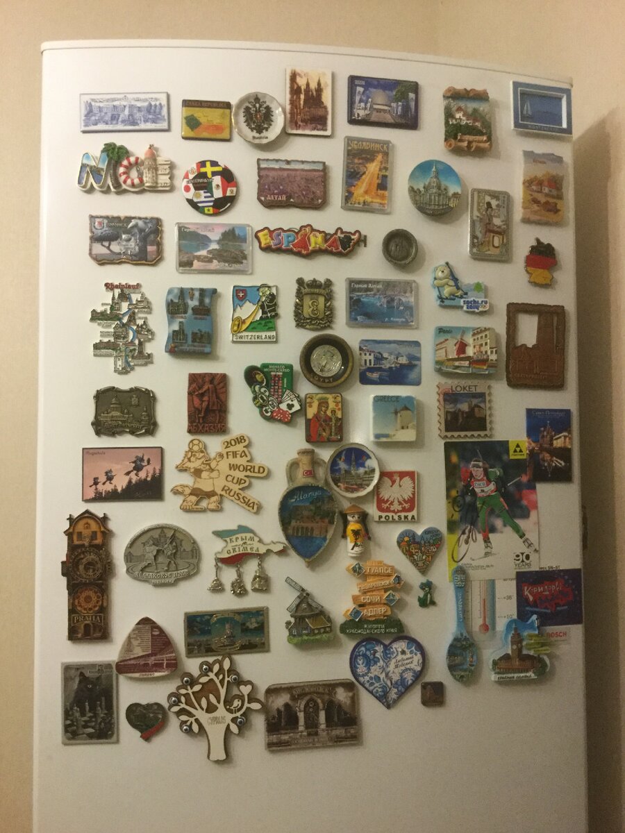 Магнитики на моем холодильнике