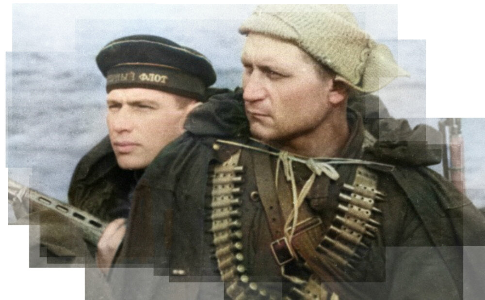 Моряки Северного флота во время Великой Отечественной войны. 1943 г. Фотография использована в качестве иллюстрации.