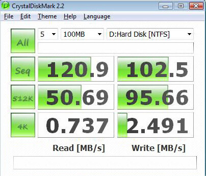 Скорость до объединения в RAID массив