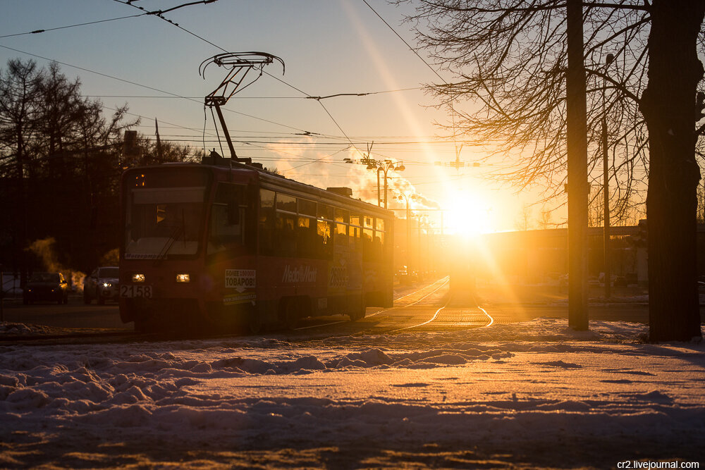 Солнечный вечер в Москве 