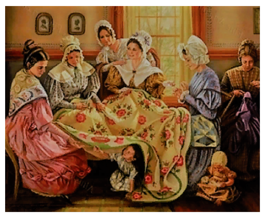 женщины за рукоделием