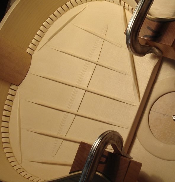 Веерная пружинная система верхней деки