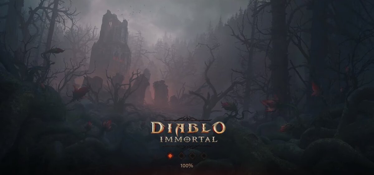 Загрузочный экран Diablo Immortal