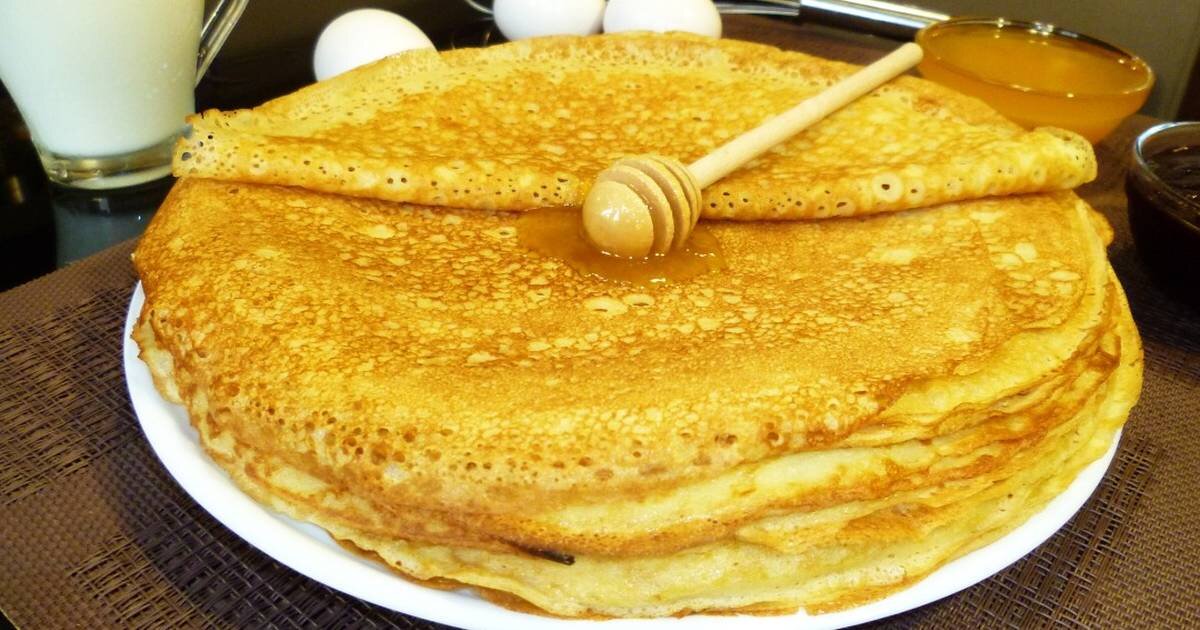 На выпекание примерно 20-25 блинчиков на сковороде диаметром 15-20 см