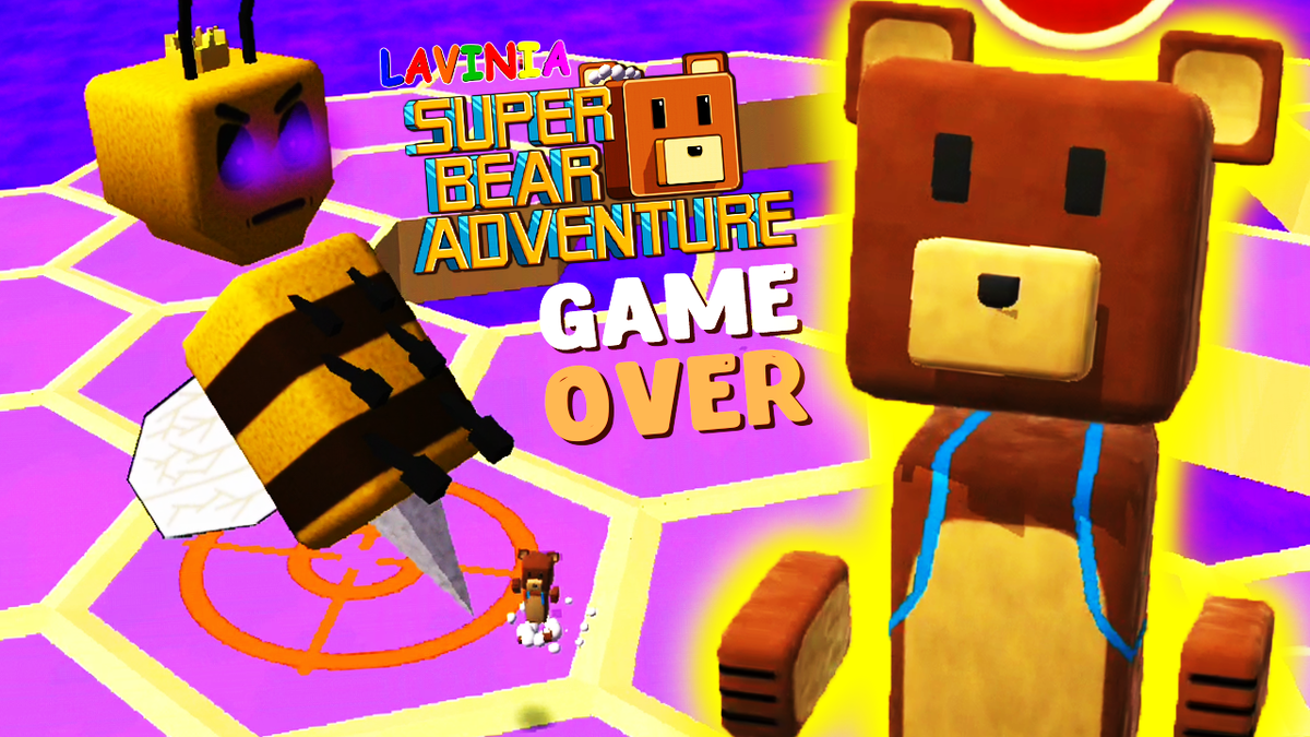 Как проходить мишку улей. Super Bear Adventure Королева пчёл. Супер медведь игра. Супер Беар адвентуре игра. Супер Беар адвенчер пчела.