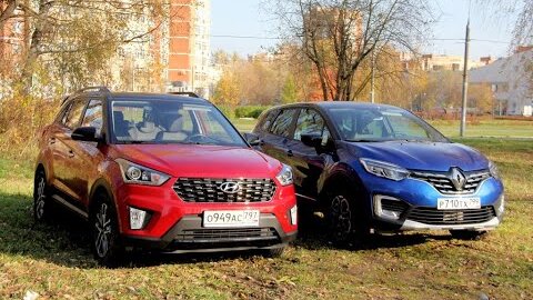 Полноприводные Renault Kaptur или Hyundai Creta? Как француз корейца бил клиренсом.ТЕСТ ОБЗОР 2020