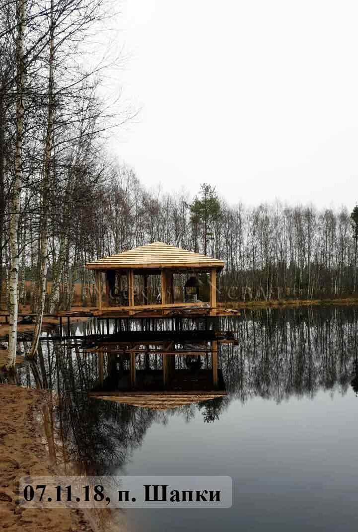 Один из пирсов, который мы установили в поселке Шапки в 2018 году