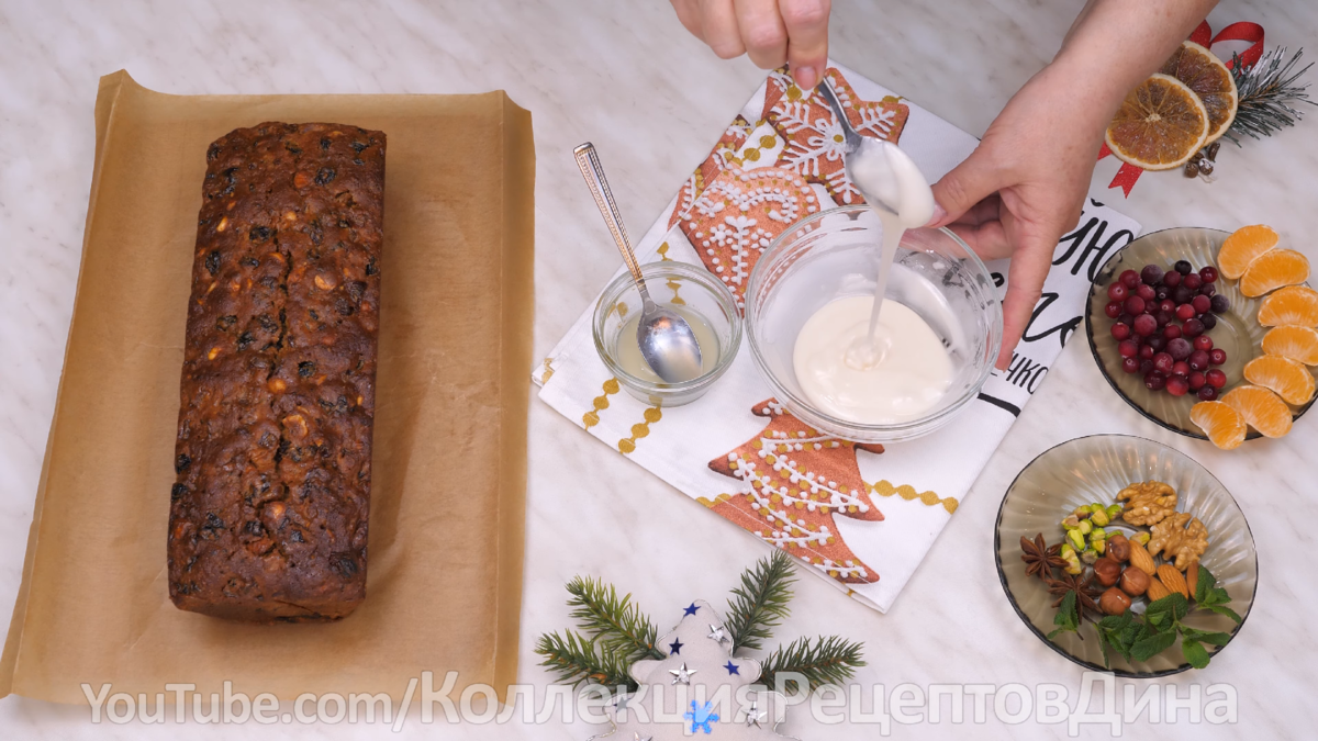 🎄Волшебный Английский Рождественский кекс с цукатами, сухофруктами и  орехами! Рождественская выпечк | Дина, Коллекция Рецептов | Дзен