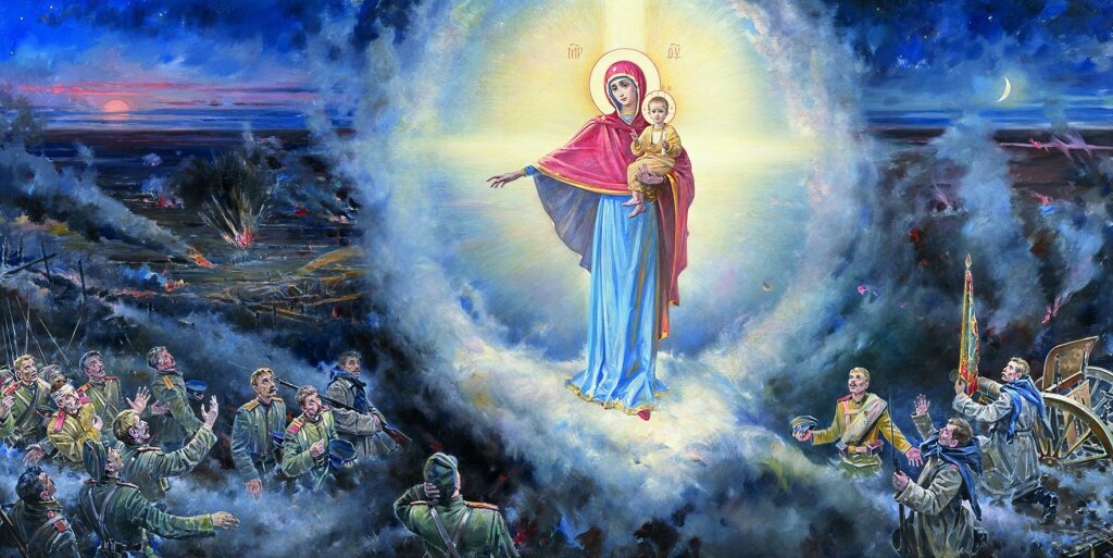 Небесная Заступница. Художник Василий Нестеренко 