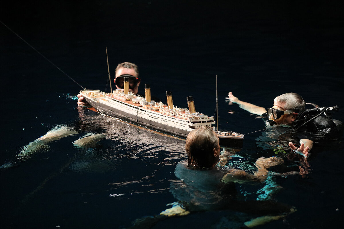 титаник в море