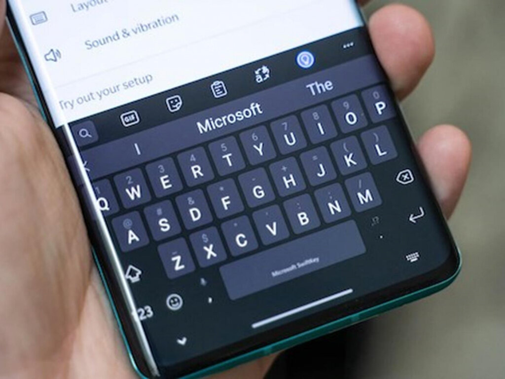 Андроид телефоны с клавиатурой. SWIFTKEY.