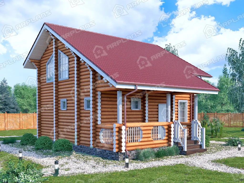 Фото 1 деревянного дома ДО-002. Источник arplans.ru