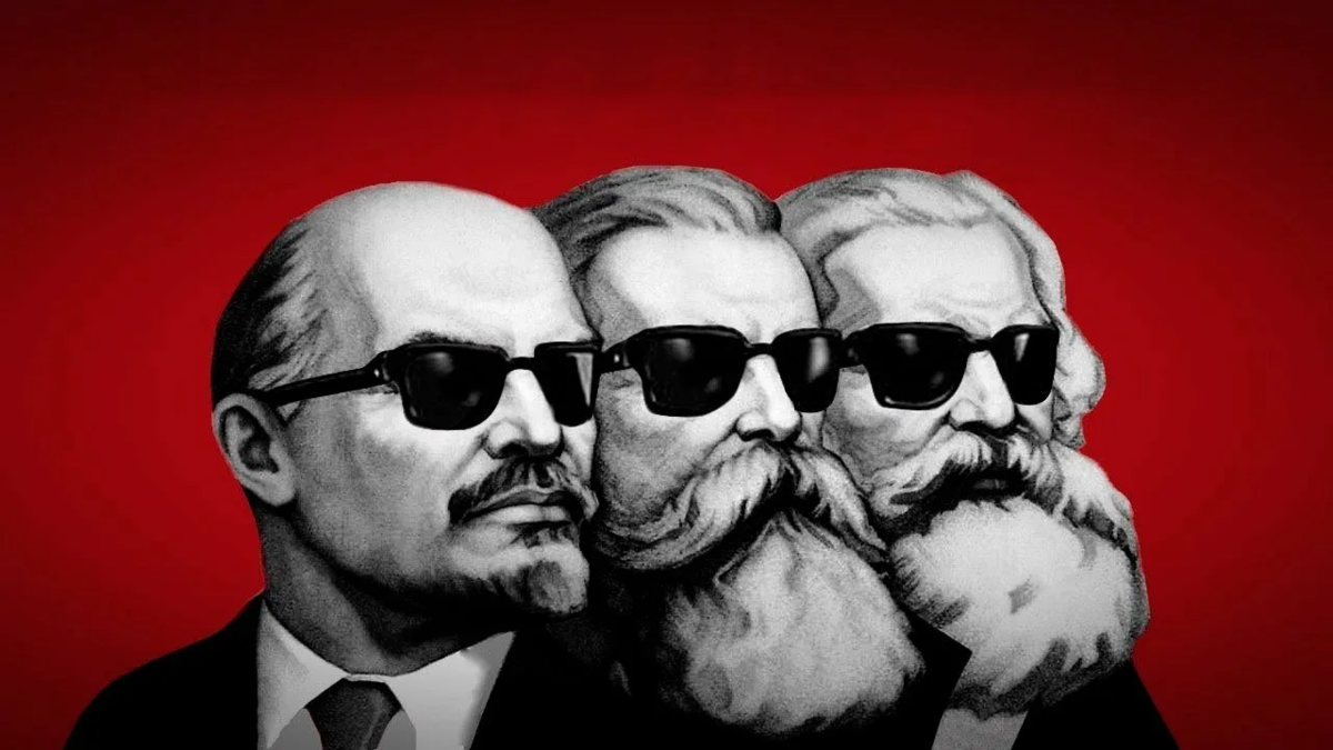 Вот так можно представить В.И. Ленина, К.Маркса и Ф. Энгельса в современности